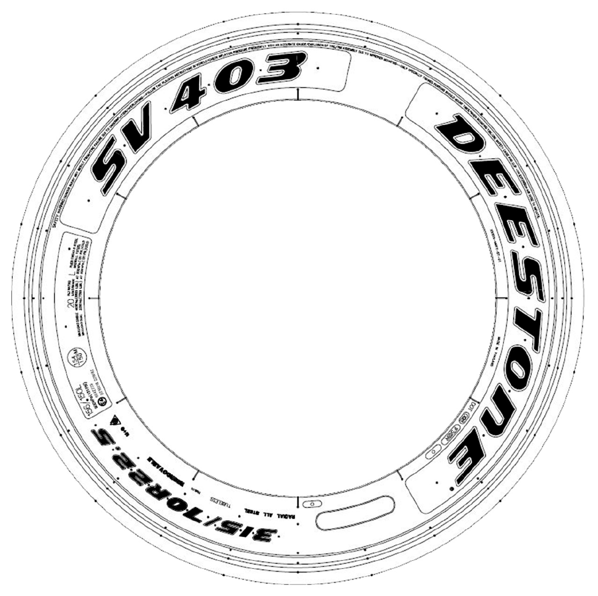 Маркировка шины Deestone